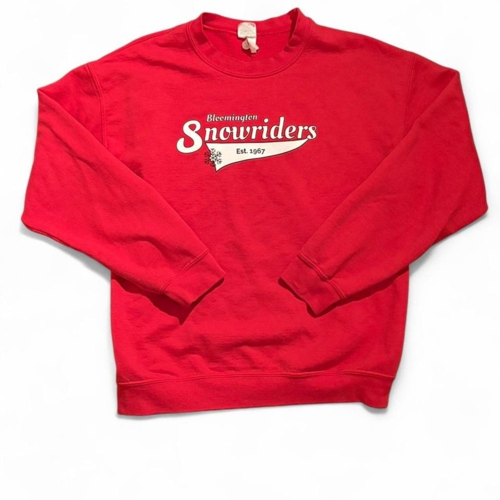 Red vintage 90s‎ crewneck sweatshirt